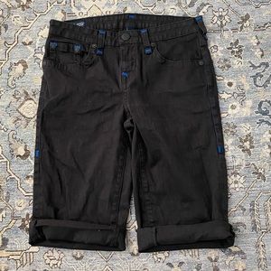 True Religion Boys' Geno Rolled Up Shorts Size 20